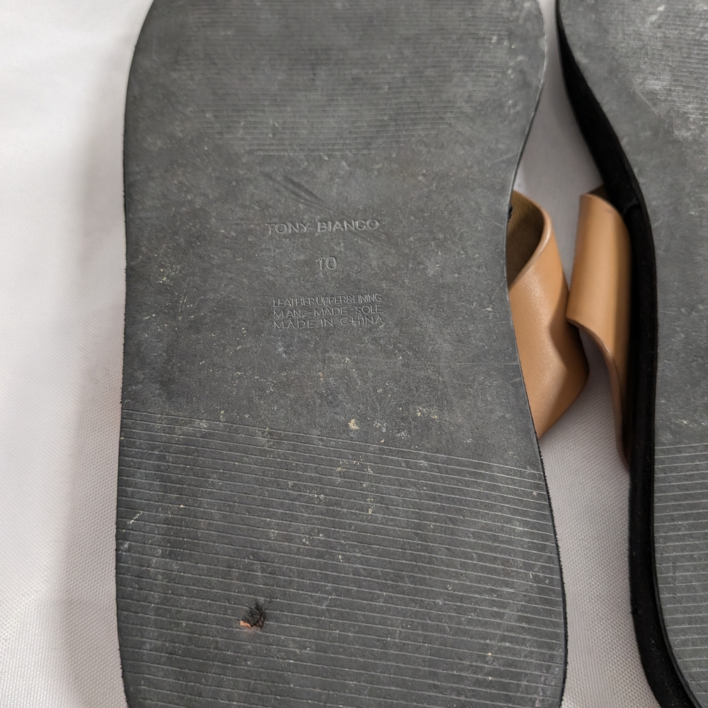 Tony Bianco Ives Tan Como Sandals Size 10 - Picture 5 of 7